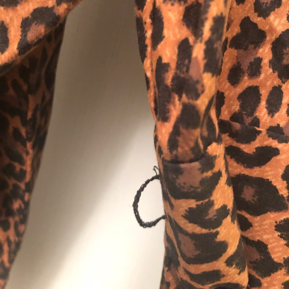 Express Designstudio Leopard Print Fitted Dress 6 - image 4